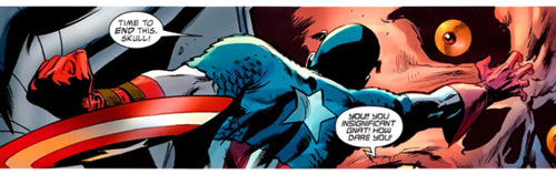 'It's a tiny Hank Pym! Stop slugging me!' Cap Reborn #6