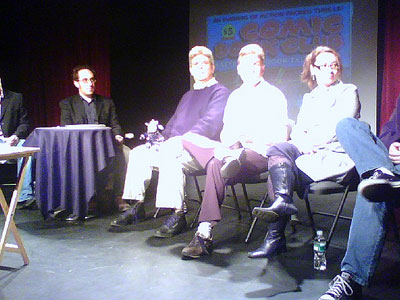 Audio Book Clubs  Teens on Comic Book Club  March 11  2008  L R  Show Host Alex Zalben  Bully
