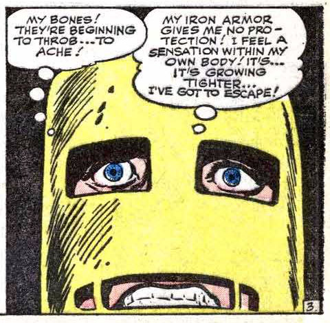 Tony, just stretch open the eyehole and crawl out there!