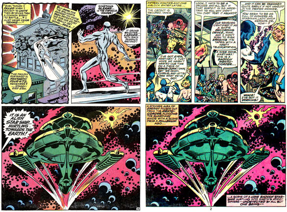Norrin Radd later sued Roger Stern for plagiarism of his dialogue in that caption box.